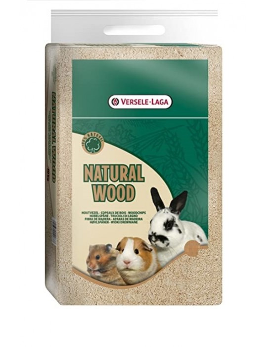 Versele-Laga Natural Wood Lettiera Igienica Truciolo Legno Segatura 4 Kg  Conigli Roditori Cavie Criceti